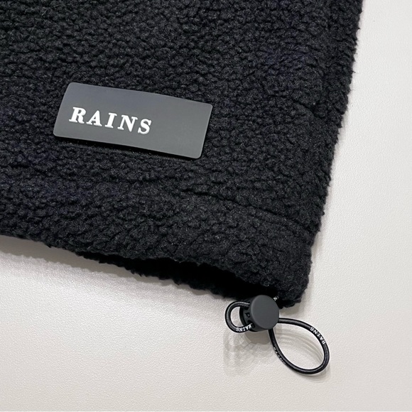 RAINS Paneled Fleece Jacket Sz M/L - Picture 6 of 11